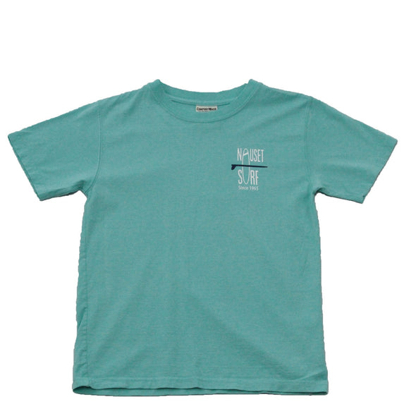 Classic Logo Garment Dyed T-Shirt- Blue - Nauset Surf Shop