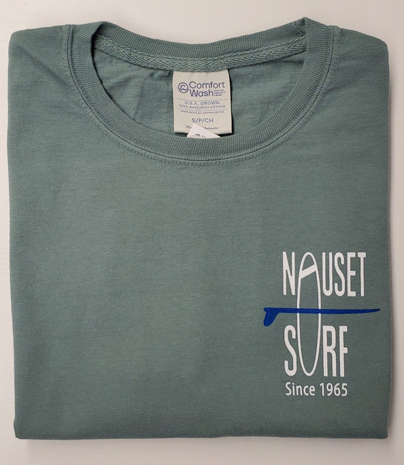 Classic Logo Garment Dyed T-Shirt- Blue - Nauset Surf Shop