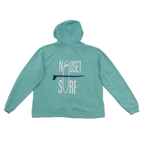 Classic Logo Womens Pigment Dyed Full Zip Hooded Sweatshirt - Nauset Surf Shop