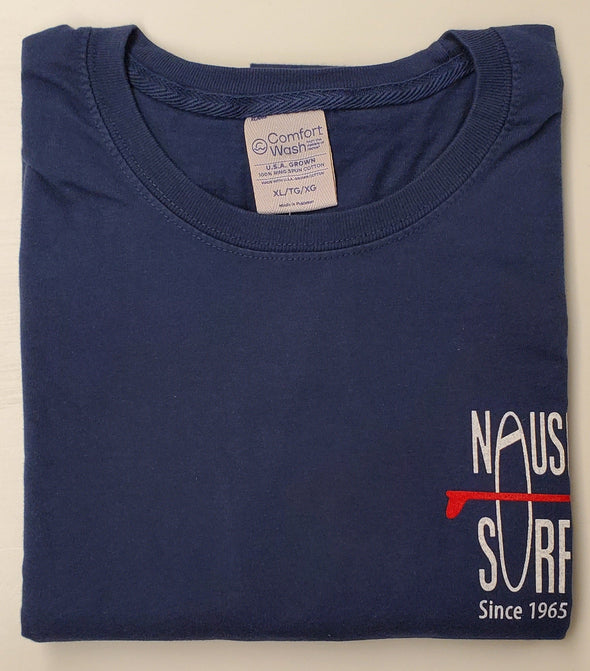 Classic Logo Garment Dyed T-Shirt- Red - Nauset Surf Shop