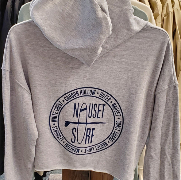 Beaches Logo Cropped Hooded Sweatshirt - Nauset Surf Shop