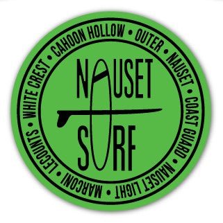 Beaches Logo Round Stickers - Nauset Surf Shop