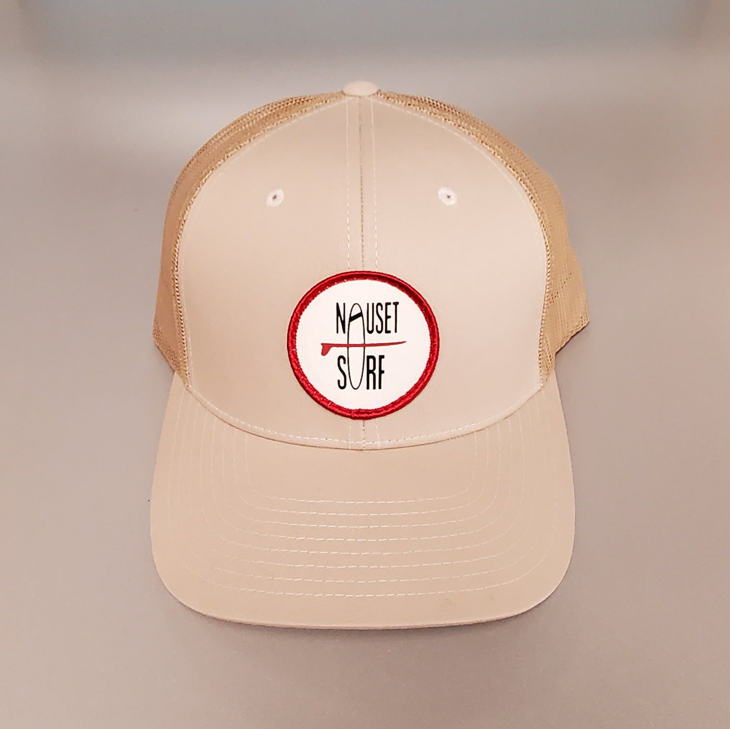 Trucker- Surf Circle – Nauset Logo Shop Classic Curved C12CTM Pre RED