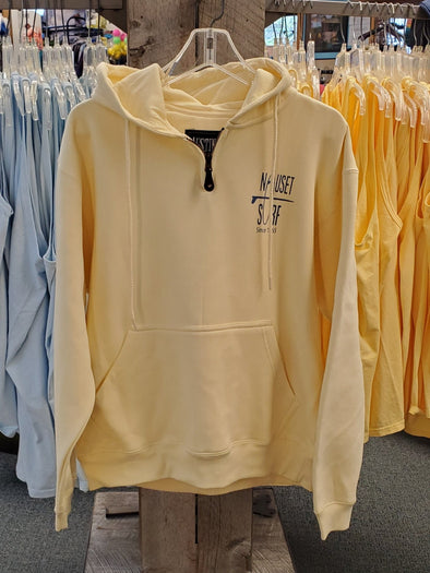 Classic Logo Mini Zip Garment Dyed Hooded Sweatshirt - Nauset Surf Shop