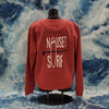 Classic Logo Pigment Dyed Crew Sweatshirt- Blue Logo - Nauset Surf Shop