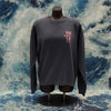 Classic Logo Pigment Dyed Crew Sweatshirt- Pink Logo - Nauset Surf Shop