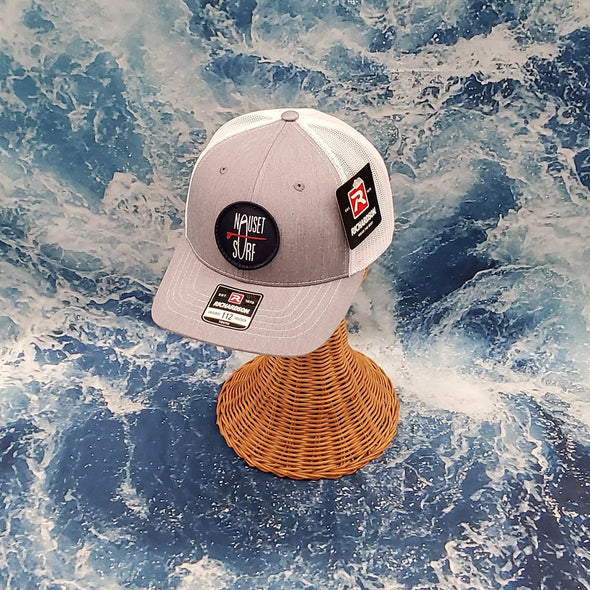 NS ROUND HAT 112 HGRAY/WHT- YOUTH - Nauset Surf Shop